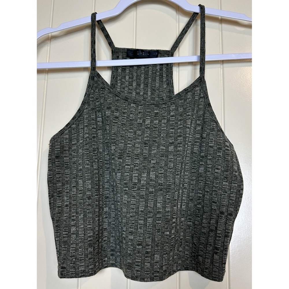 Shein Ribbed Cropped Sleeveless Tank‎ Top Size M